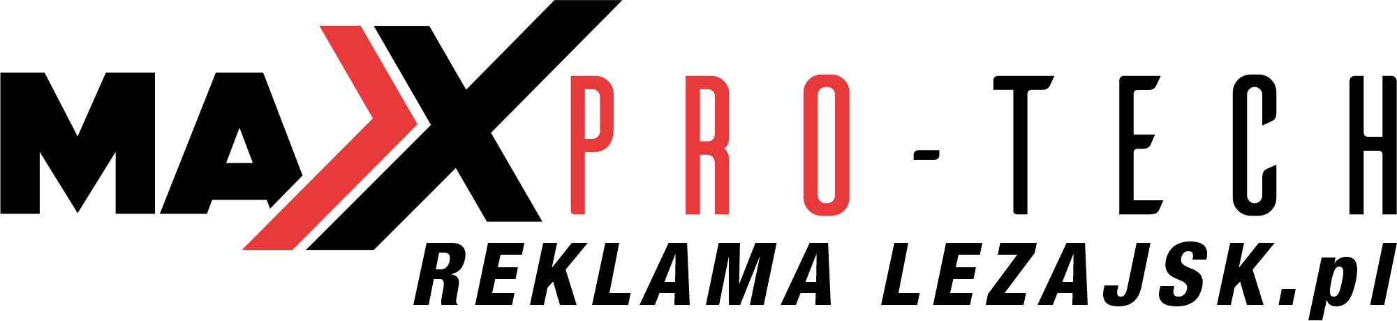 logo maxpro-tech reklama lezajsk