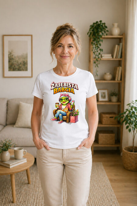 Żajebista babcia na fotelu